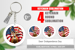 Keychain Deer 4th of July Product Image 1