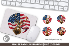 Mouse Pad Deer 4th of July Product Image 1