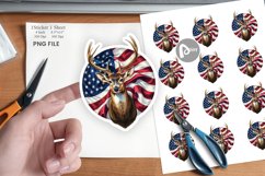 Deer 4th of July Sticker Product Image 1