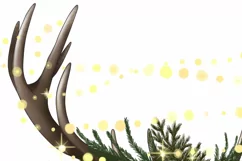 Deer Lights | Xmas PNG | Seasonal Graphics Design Product Image 2