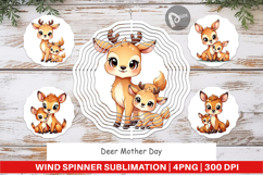 Wind Spinner Deer Mother&#039;s Day Product Image 1