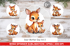 Wind Spinner Deer Mother&#039;s Day Product Image 1