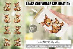 Glass Can Deer Mother&#039;s Day Product Image 1