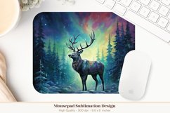 Deer Mouse Pad Sublimation  Winter Mousepad Sublimation 