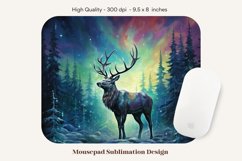 Deer Mouse Pad Sublimation  Winter Mousepad Sublimation 