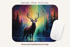 Deer Mouse Pad Sublimation  Winter Mousepad Sublimation 