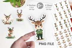 Deer St. Patrick Sticker Product Image 1