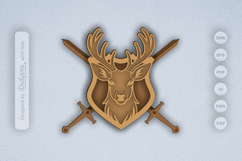 Deer Shield Layered Laser Cut Product Image 1