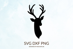 Christmas Deer SVG|Reindeer Silhouette Product Image 1