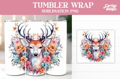 Deer Tumbler Sublimation Wrap