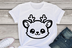 Deer svg png, Cute baby deer character, wild life svg, Cute Product Image 3