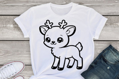 Deer svg png, Cute baby deer character, wild life svg, Cute Product Image 3