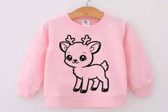 Deer svg png, Cute baby deer character, wild life svg, Cute Product Image 2