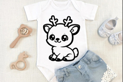 Deer svg png, Cute baby deer character, wild life svg, Cute Product Image 2
