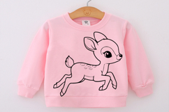 Deer svg png, Cute baby deer character, wild life svg, Cute Product Image 3