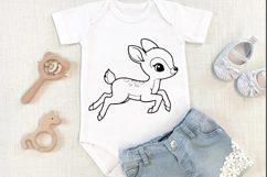 Deer svg png, Cute baby deer character, wild life svg, Cute Product Image 2