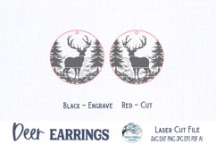 Deer Earrings SVG for Glowforge Laser Cutter Product Image 4