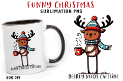 Funny Christmas Quote Clipart Sublimation PNG Product Image 1