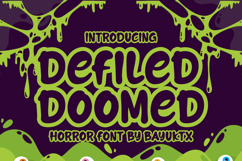 Defiled Doomed - Horror Font Product Image 1