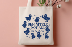 Definitely Not All in a Row SVG PNG Funny Duck Quote Clipart Product Image 3