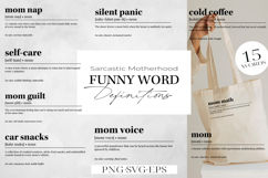 Funny Definitions BIG BUNDLE | SVG &amp; PNG | Sarcastic Quotes Product Image 3