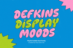 Defkins The Bubble Pop Display Typeface Product Image 1