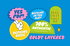 Defkins The Bubble Pop Display Typeface Product Image 4