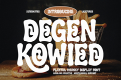 Degen Kowied Playful Chunky Display Font Product Image 1