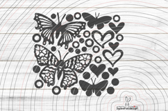 Decorative butterflies Cutting File SVG DXF Product Image 1