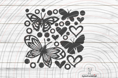 Decorative butterflies 2 Cutting File SVG DXF Product Image 1