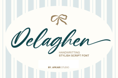 Delaghen - Handwriting Stylish Script Font Product Image 1
