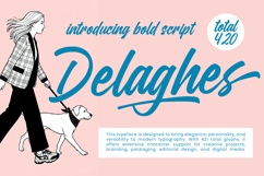 Delaghes - Bold Script Font Product Image 1