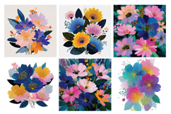 Delicate Blooms Digital Paper Vol.1, 40 PNG &amp; JPEG Product Image 6