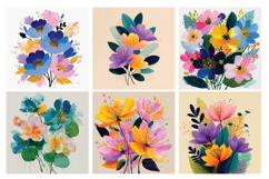 Delicate Blooms Digital Paper Vol.2, 40 PNG &amp; JPEG Product Image 5