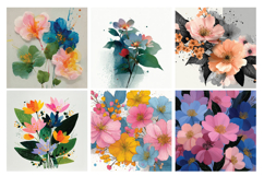 Delicate Blooms Digital Paper Vol.2, 40 PNG &amp; JPEG Product Image 6