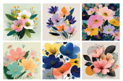 Delicate Blooms Digital Paper Vol.3, 40 PNG &amp; JPEG Product Image 4