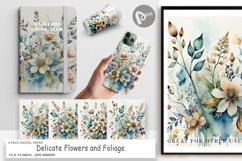 Digital Paper Watercolor Floral Product Image 1