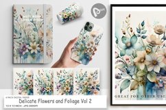 Digital Paper Watercolor Floral Product Image 1