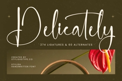 Delicately - Stylish Handwritten Font Product Image 1