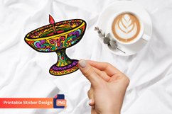 Delight Dish Sticker, Elegant Plate Design Sticker Product Image 1