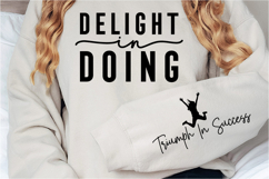 Delight in doing Sleeve SVG Design Product Image 2
