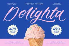 Delighta - Modern Handwritten Font Script Product Image 1