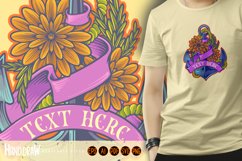 Delightful floral anchor with flourishes ribbon Product Image 2