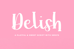 Delish Script Product Image 1