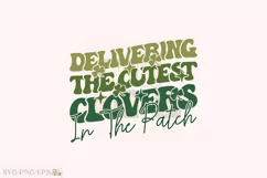 Retro Lucky PNG, Nurse St Patrick's SVG T-shirt Design Product Image 1