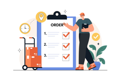 15 Courier or Delivery Service Illustration Product Image 6