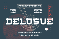 Delosue - Japanese Style Font Product Image 1