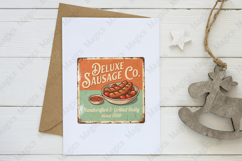 Deluxe Sausage Company Retro Sign PNG Product Image 3