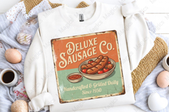 Deluxe Sausage Company Retro Sign PNG Product Image 5