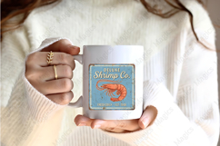 Deluxe Shrimp Company Vintage Sign PNG, Coastal Seafood Product Image 2